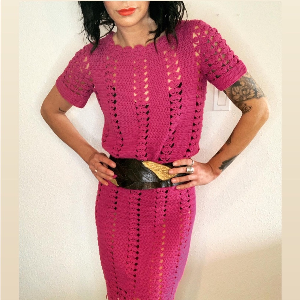 Gorgeous Vintage Crochet Dress